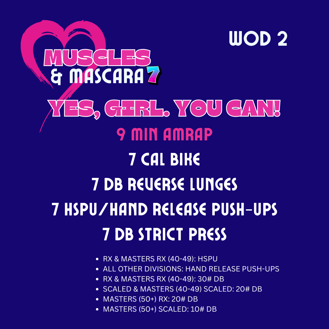 Muscles & Mascara 26: Wod 2