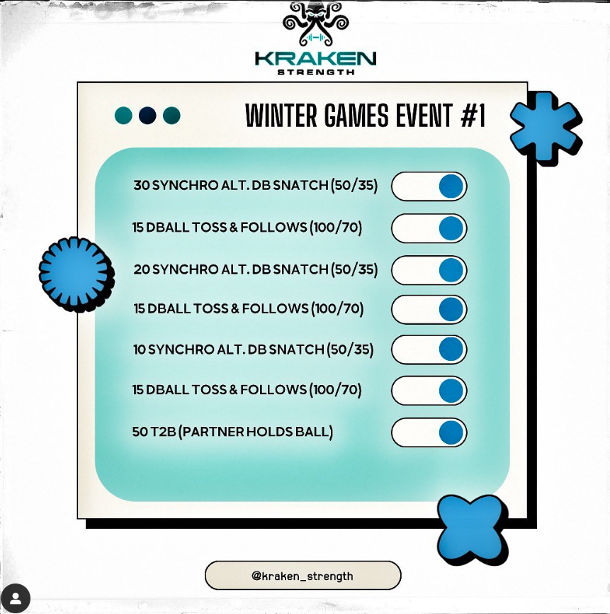 Winter Games Event #1