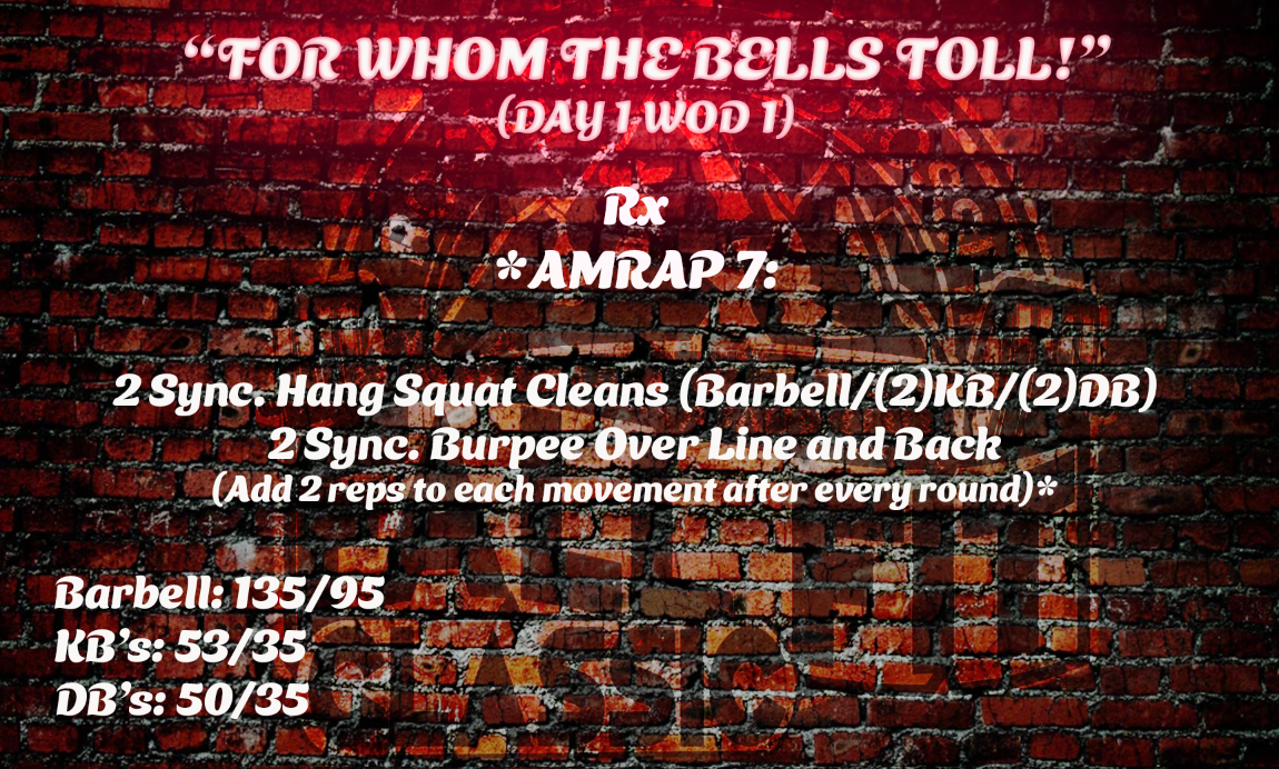 Day 1 WOD 1 Rx